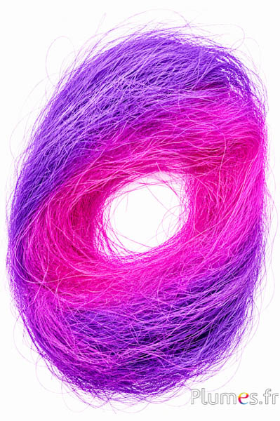 Fibre di sisal - 50 g - fucsia-viola